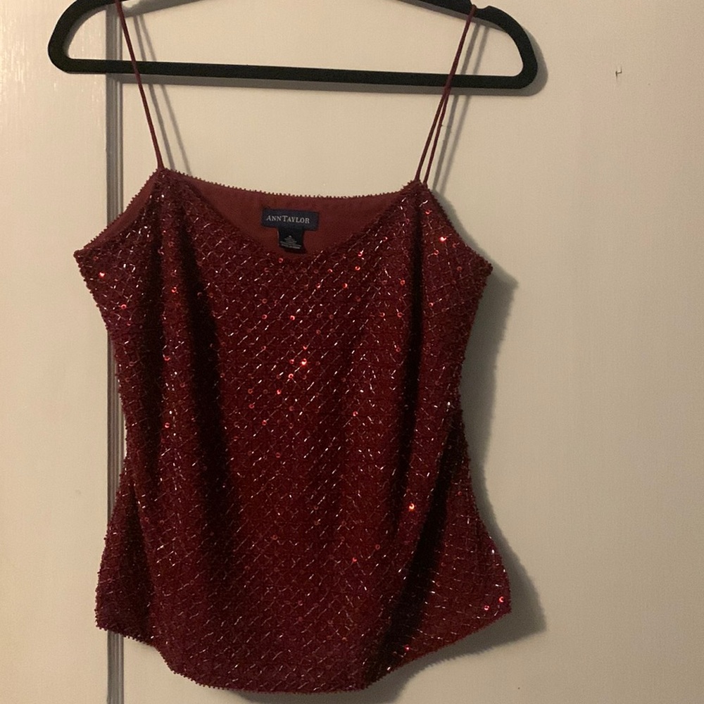 Ann Taylor size 6, like new sequin camisole